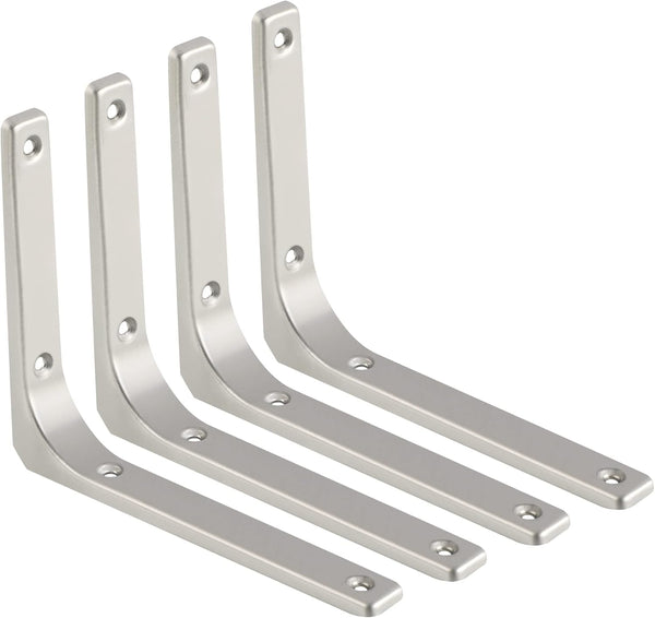 SAYAYO Heavy Duty Floating Shelf Brackets 6 Inch x 5 Inch, Stainless