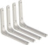 SAYAYO Heavy Duty Floating Shelf Brackets 6 Inch x 5 Inch, Stainless