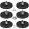 DIYMAG 6Pcs Rubber Coated Magnets, Adhesive Power 30LBS Anti-Scratch Neodymium Large Magnet