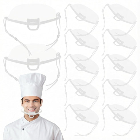 Veemoon 20 PCS Clear Mouths Masks,Anti-Fog Mouth Shield Plastic Chef Masks with
