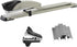 Long Reach Stapler with 2000 Staples & Remover, Full Strip, 20-25 Sheet Capacity, Gray, Built-in Ruler