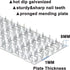 Truss Plates 2 X 4 Inch, 30Pcs Pronged Steel Mending Plate with Nail Teeth for Roofing Wood Connector