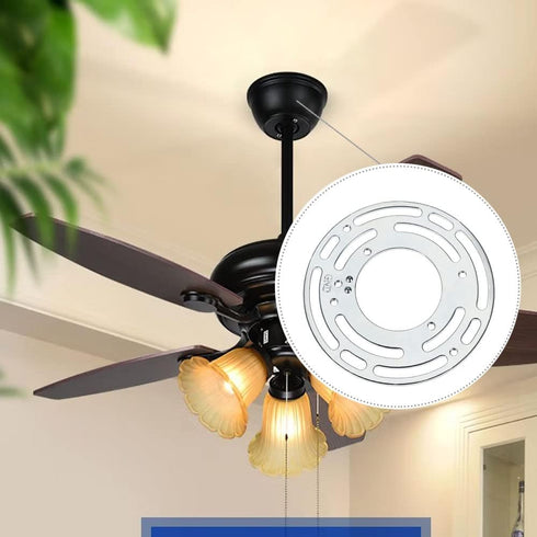 4Inches Universal Light Fixture Mounting Bracket, 8 Sets 4" Circle Mounting Bracket for Wall Light, Chandelier