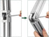 JiGiU 2 Pcs Die-Cast Zinc Alloy Pivot Joint for 3030 Series Aluminium Profile Extrusion, 180° Adjustable Brackets