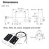 Wired Magnetic Reed Switch, Door Window Contact Sensor, Normally Open NO Alarm Reed Switch (2-Pack)