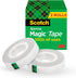 Scotch Magic Tape, 2 Rolls, Invisible, Engineered for Repairing, 1/2 x 1296 Inches, Boxed