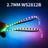 3.2FT WS2812B WS2812 2.7mm Strip,160LEDs/m Backlight,DC5V Ultra Narrow LED Individually Addressable Dream Color