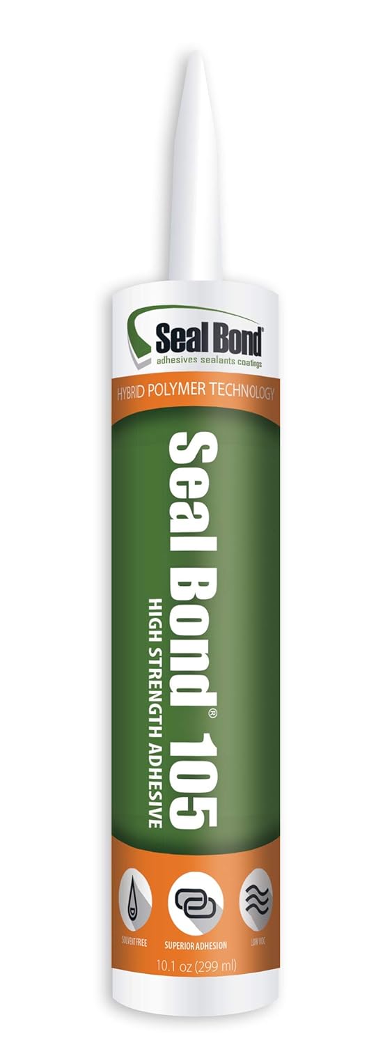 105 White Marine/Industrial Adhesive Sealant, Superior to Silicone