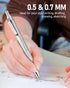 Four Candies 2PCS Metal Mechanical Pencils Set with Case, 0.5mm & 0.7mm Artist Pencil with 6 Tubes HB Lead