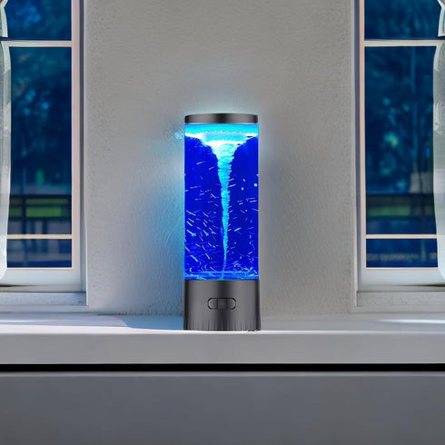 7-Color COLORLIFE Twister Water Vortex Lamp, Unique Changing LED Night Light, Hurricane Lamp, Cool Novelty Gift