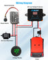 PUWJNV Power Wheel Battery Adapter Conversion Kit with Voltage Regulator Low Voltage Protector Fuse and Wire Terminals