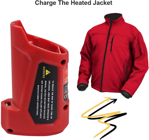 DSANKE USB Power Source for Milwaukee M12 - 48-59-1201 49-24-2310 USB Charging Adapter 10.8V/12V Heated Jacket Power