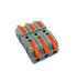 Wire Connectors, Compact Lever Wire Terminals, 1 Into 1 Out Splicing Cable Connector for Quick Connect Installation