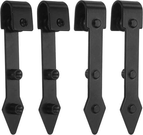 uxcell 4Pcs Sliding Barn Door Hardware Hanger, Mini Sliding Door Hardware for