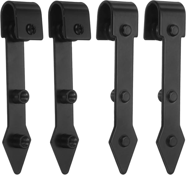 uxcell 4Pcs Sliding Barn Door Hardware Hanger, Mini Sliding Door Hardware for
