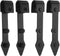 uxcell 4Pcs Sliding Barn Door Hardware Hanger, Mini Sliding Door Hardware for