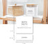 Minimalist Bathroom Labels for Organizing, 136 Preprinted Waterproof Removable Stickers for Bath Room and Makeup