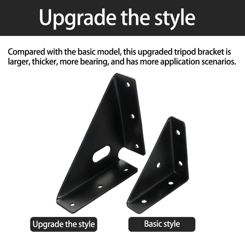 4 Gusset Pcs Heavy Duty Joints, Trapezi Corner Code, Bracket Corner Brace Bracket Fasteners, Furniture Shelf Support