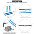 Glarks 100pcs 16-14 Gauge Fully Insulated Female/Male Spade Crimp Terminals Connectors Assortment Kit