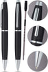 Cross Calais Signature Ballpoint Pen - Satin Black Barrel with Polished Mid Band and Bonus Black Refill