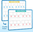 Phonemic Awareness Dry Erase Board,9" x 12" Double Sided Syllable Small Whiteboard,Speech Games, Letter Sound,Science Reading Manipulative,Preschool Kindergarten Classroom Must Have by LUHEAGU