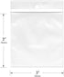 Plymor 3" x 3" (Pack of 200), 2 Mil with Hang-Hole Zipper Reclosable Plastic Bags