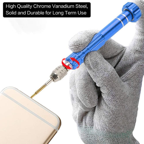 Precision Screwdriver Set with 5 Bits, Repair Tool Kit for Laptop, Cell Phone, Glasses