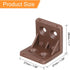 10Pcs uxcell Plastic Corner Braces, L Shape Corner Bracket, Right Angle Corner Support Brace, Shelf Board Holder