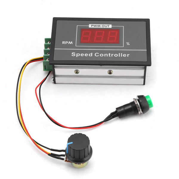 PWM DC Motor Speed Controller, 6-60V Power Regulator 30A with LED Display, Adjustable Speed Time