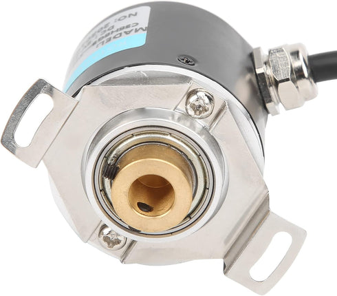 Incremental Optical Rotary Encoder, 30mA ABZ Encoder, 6mm Half Hollow Shaft, DC5-24V for Office Automation