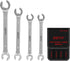 SEDY 4-Piece Flare Nut Wrench Set, Offset End Spanner Metric for Fuel Tube Hose Transmission Line
