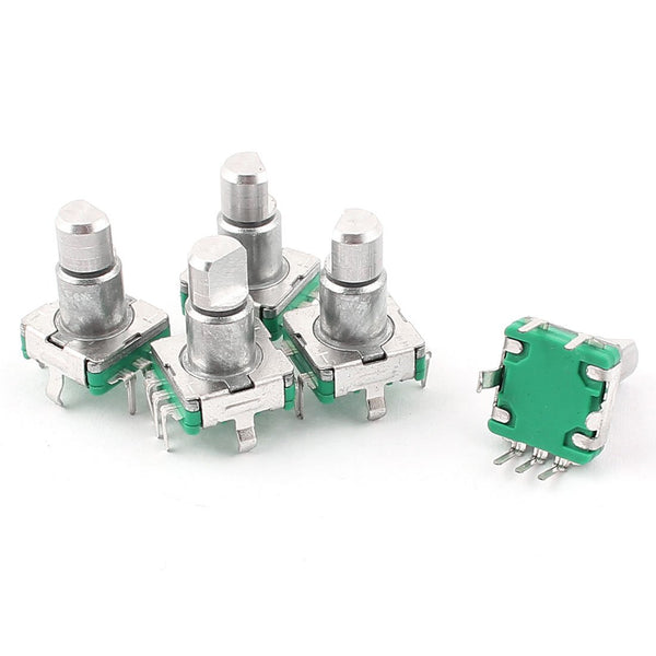 uxcell Rotary Encoder Push Button Switch Key Switch Components, 6 mm, Pack of 5