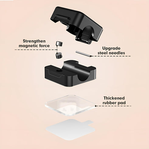 FOTN 6 Pack Magnetic Cable Clips - Strong Cord Holder Organizer for Desk/Nightstand/Bedside | Under Desk Wire