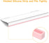 Rulyyo 17 Inch Ergonomic Computer Keyboard Stand - Clear Acrylic Keyboard Riser for Desk Tilted Keyboard Holder Tray