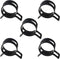 MroMax 5Pcs 1.06"(27mm) ID Spring Band Hose Clamps for Fuel Line, Silicone Vacuum Hose