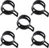 MroMax 5Pcs 1.06"(27mm) ID Spring Band Hose Clamps for Fuel Line, Silicone Vacuum Hose