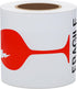 Hybsk 3 x 5 Fragile with Broken Glass Safe Handling Stickers - 100 Adhesive Labels Per Roll