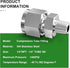TAISHER 2PCS 304 Stainless Steel Compression Tube Pipe Fitting Connector, 1/2" Tube OD x 1/4" NPT Male