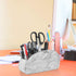 SITHON Remote Control Holder with 5 Compartments, PU Leather Remote Caddy Desktop Organizer for TV, Media