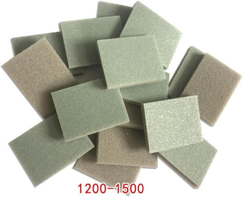Boxonly 100 30mmx40mm 1200-1500 PCS Foam Sanding Sponge Sandpaper Abrasive Blocks Wet Dry Bodywork Foam Sanding Block
