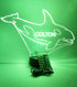 Swimming Mammal 16 Giant Whale Large Marine Night Light Up Lamp LED Table Lamp Custom Engraved Room Decor Featuring
