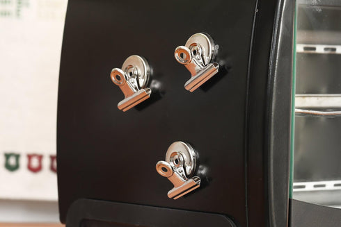 Strong Magnetic Clips - Heavy Duty Refrigerator Magnet Clips, 12-Pack, 31mm Wide for Home Office School Use