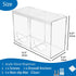 2 SEANADO Clear Acrylic Glove Holder Dispenser with Lid, Compartments Hygiene Station Storage Box for Beard Nets