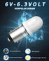 Keiurot GE44 47 Bulb BA9S DC AC 6.3V 6V Pinball Machine Light Bulb Warm White Nonpolarity Pack of 15