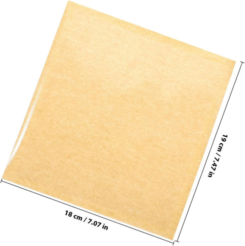 18x19cm, Packaging 100pcs Kraft Paper Bread Bags with Window Oil-resistant Toast Pouches for Homemade Bread
