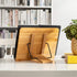 wishacc Book Stand XL-Large Size, 15.4" x 11.0" Adjustable Foldable Book Holder for Cookbooks, Textbooks, Tablets