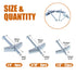 ISPINNER 24pcs Toggle Bolt and Wing Nut Assortment Kit, Heavy Items Drywall Hanging, 1/8" 3/16" 1/4"