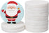 Lulonpon 12 Pieces White Round Rocks for Painting, 2.5 Inches Smooth Bulk Flat Rocks, Natural Surface Craft Supplies