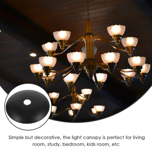 1.97 Inch Holibanna Chandelier Base Tray Ceiling Canopy Metal Pendant Light Fixture Plate Cover Diameter Moisture