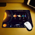 Outer Space Gaming Mouse Pad, Solar System Print, Non-Slip Rubber Mouse Pad for Computers, 9.5 x 7.9 Inch